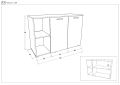 Модулна секция "Alan", шкаф и бюро (венге и сонома) от "Виденов", снимка 8