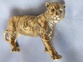 малка метална пластика тигър бронз, снимка 2