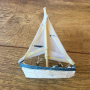НОВА колекционерска фигурка / фигура  макет на рибарска лодка от резин, снимка 4