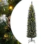 vidaXL Изкуствена тънка коледна елха, 150 LED, 120 см(SKU:3315778), снимка 2