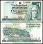 ❤️ ⭐ Шотландия 2001 1 паунд UNC нова ⭐ ❤️, снимка 1