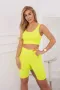 Дамски спортен екип жълт неон, снимка 3