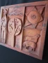 дърворезба пано 31/28/3.5 см, снимка 3