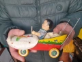 стара метална играчка /кукла в метална детска количка / , снимка 11