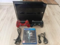 Playstation 4 с два контролера и игра, снимка 1