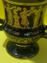  Винтидж ваза Спиропулос с гръцки дизайн, изработена от порцелан с 24-каратово злато.1980 г., снимка 6