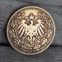 ✅ГЕРМАНСКА ИМПЕРИЯ - 1/2 марка 1905 г. - D - СРЕБРО❗, снимка 2