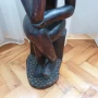 Масивна абаносова фигура от цяло дърво, снимка 8