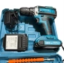 Комплект акумулаторна бормашина с двойна батерия и безчетков мотор, снимка 2