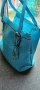 Стилна и функционална дамска чанта тип торба в морско син цвят, снимка 3