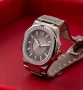 Patek Philippe Nautilus 32mm White Gold Diamond Grey Dial Дамски, снимка 7