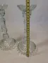 два стъклени свещника  6/3, снимка 5