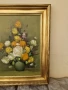 Страхотен антикварен белгийски натюрморт масло платно автор , снимка 4