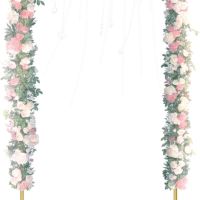 Сватбена градинска арка, метална стойка за фон, 1м ширина, 2м височина, снимка 2 - Градински мебели, декорация  - 46156147
