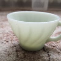 Сервиз за кафе от зелен опал - 6 бр. чаши, снимка 4 - Сервизи - 45538448
