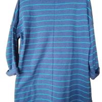 Дамска блуза на райета H&M Divided, Тъмносиня, M, снимка 2 - Блузи с дълъг ръкав и пуловери - 45781943