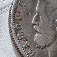 Сребърна монета кралство Румъния 5 леи 1880, снимка 6 - Нумизматика и бонистика - 45750430