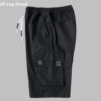 Мъжки едноцветни ежедневни карго къси панталони с няколко джоба, 6цвята , снимка 3 - Къси панталони - 45546393