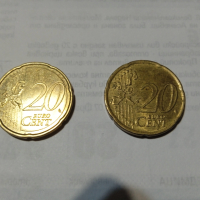 20 евро цент.испания и Нидерландия от 2000.г. и 2016, снимка 1 - Нумизматика и бонистика - 44978614