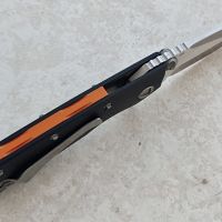 Тактически сгъваем нож с анодизиран детайл, уникален нож за ценители и колекционери, снимка 8 - Ножове - 45266436