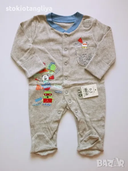 Бебешки гащеризон за момче, размер 0-3 месеца, снимка 1