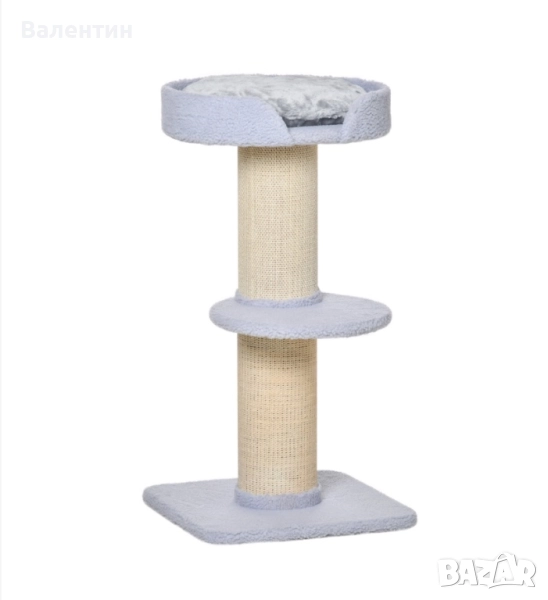 Котешка драскалка с легло PawHut, снимка 1