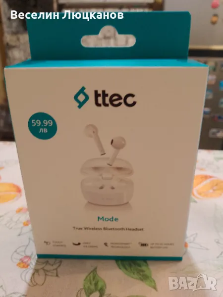 Безжични слушалки ttec Mode чисто нови, снимка 1