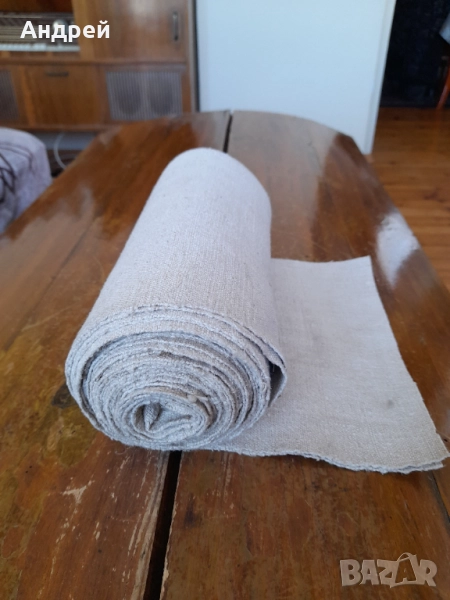 Стар ленен плат,лен, снимка 1