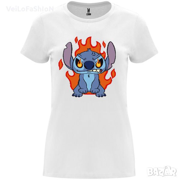 Нова дамска тениска със Стич (Stitch&Lilo) - Angry Stitch, снимка 1