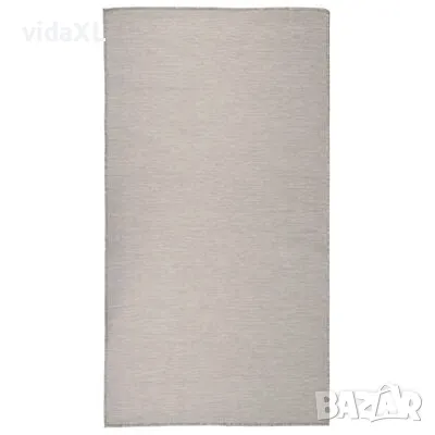 vidaXL Градински плоскотъкан килим, 80x150 см, таупе（SKU:340778, снимка 1