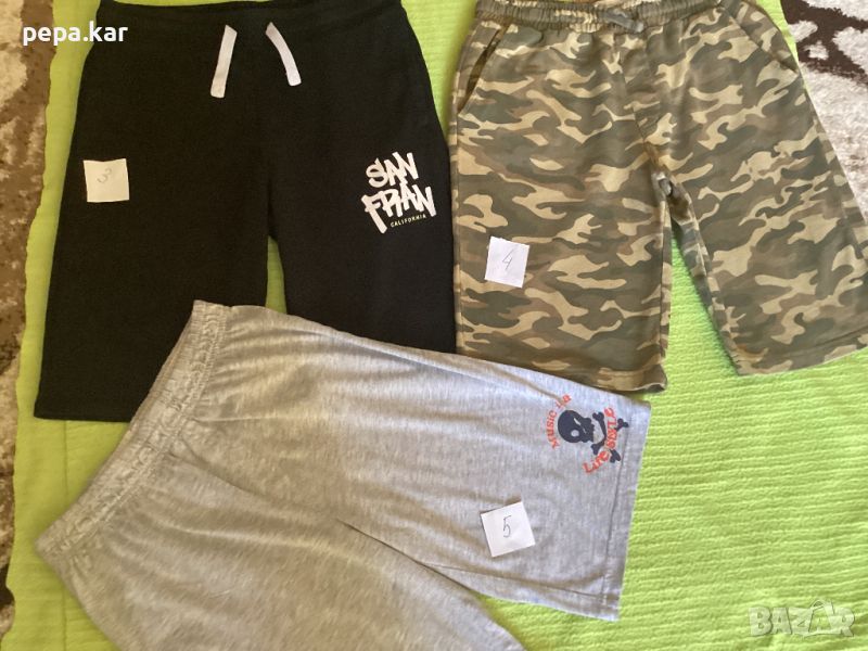 Къс панталон спортно трико Бермуди158 ,Бански маркови,  158,146 и 140, снимка 1