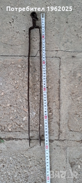 Стар ръчно кован дилаф маша, снимка 1