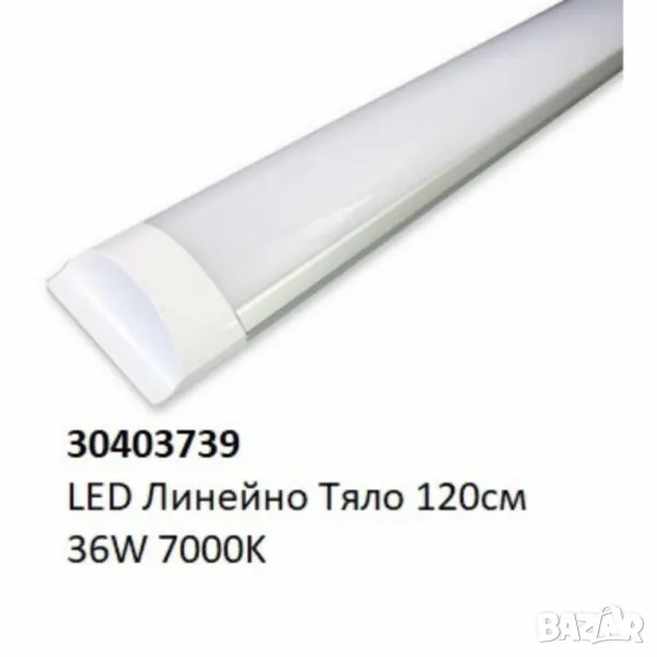 LED линейно тяло за повърхностен монтаж – 18W/36W, 7000K, снимка 1