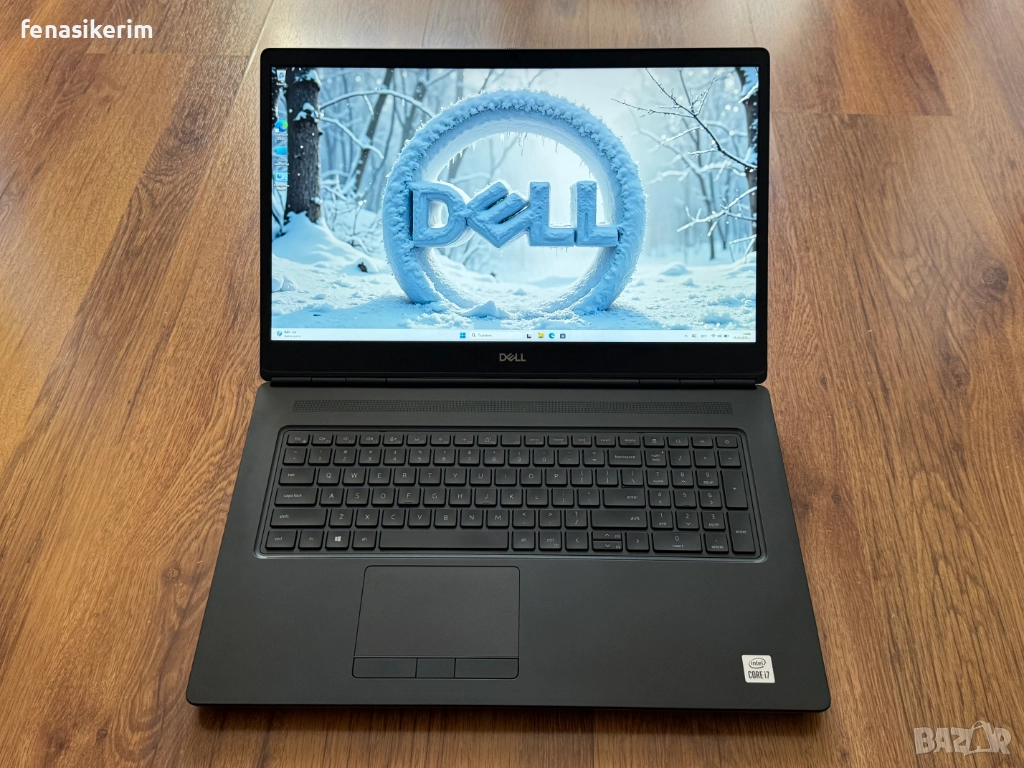 17.3' FHD IPS Core i7-10850H DELL Precision 7750 32GB DDR4/512GB NVMe/Nvidia RTX 5000 16GB/Бат 6ч, снимка 1