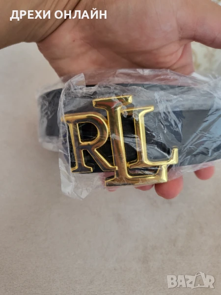 Черен колан по модел на Ralph Lauren , снимка 1