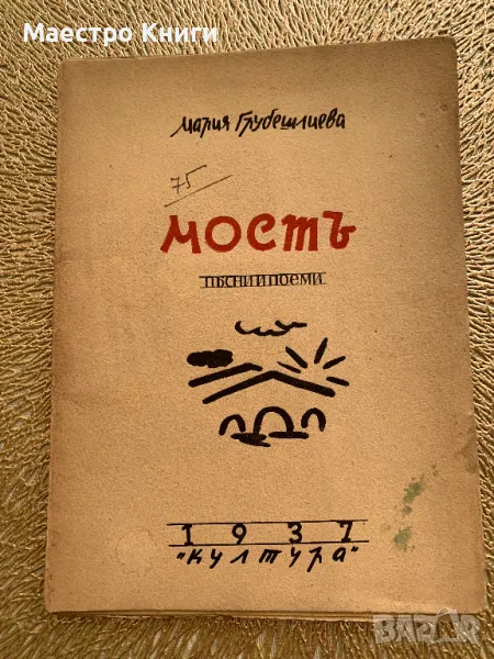 Мостъ. Песни И Поеми. Четвърта Книга Стихове 1937г., снимка 1