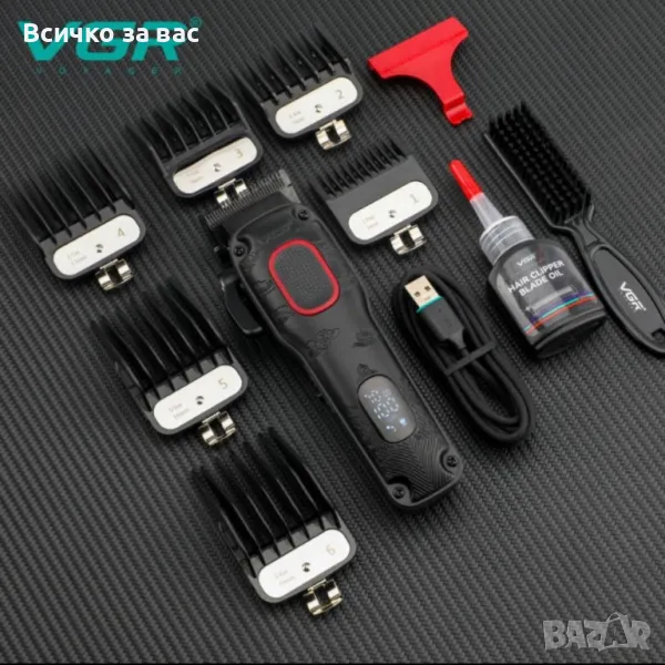 Професионална машинка за подстригване VGR V-016 – Метален корпус, BLDC мотор, снимка 1