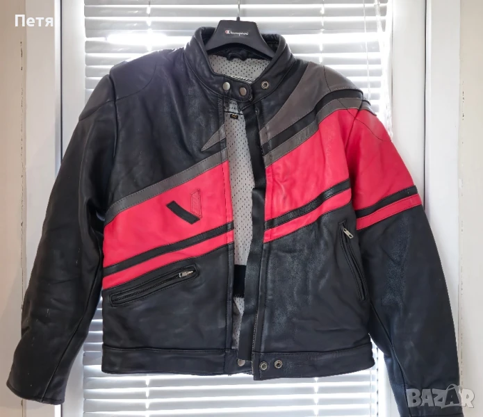 Винтидж кожено мото яке Vanucci moto, снимка 1