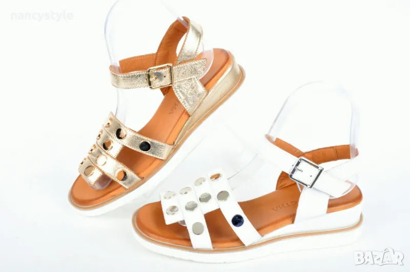 СЕЗОН'25! Дамски сандали ниска платформа - Два цвята, снимка 1