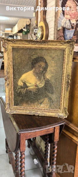 Картина "Момиче с роза" , снимка 1