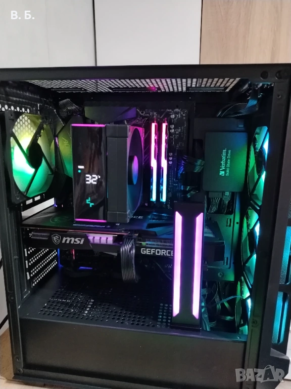 Бюджетен геймърски компютър R7 5700x / RTX 3060ti 8GB / 32GB, снимка 1