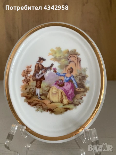 Порцеланова ретро декорация за стена., снимка 1