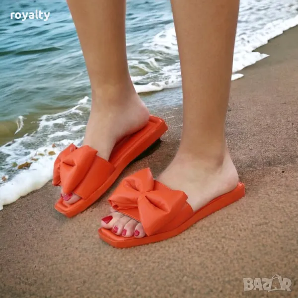 Равни чехли - оранжева кожа, снимка 1