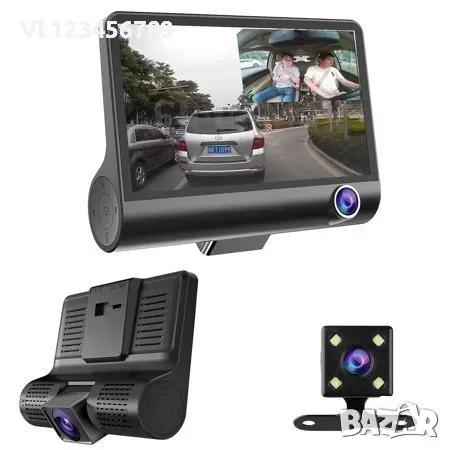 Видеорегистратор Amio – HD DVR VIDEO CAR DVR + Камера за задно виждане, снимка 1