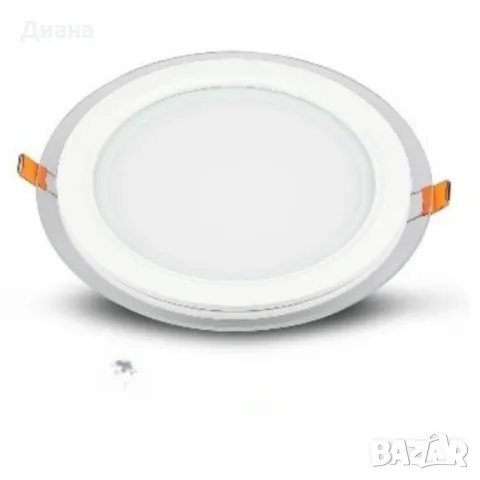 LED панел със стъклено тяло – 6W, 12W, 18W (4000K/7000K), снимка 3 - Други - 48908583