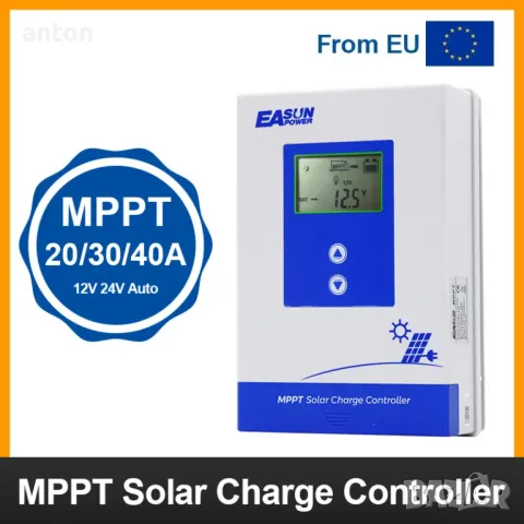 Easun MPPT Solar Charger Controller ICharger 2420 соларен заряден контролер MPPT 20A 12V 24V панели, снимка 2 - Друга електроника - 50095217