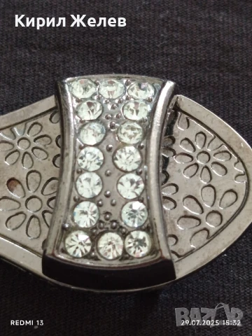 КАТАРАМА за КОЛАН с КРИСТАЛИ РЯДКА КРАСИВ СТИЛЕН ДИЗАЙН 12226, снимка 2 - Колани - 51180227