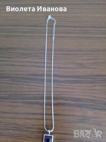 Колие с лилав/виолет камък, Орифлейм