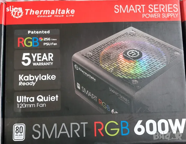 Захранване Thermaltake Smart RGB 600W, снимка 4 - Захранвания и кутии - 49541246