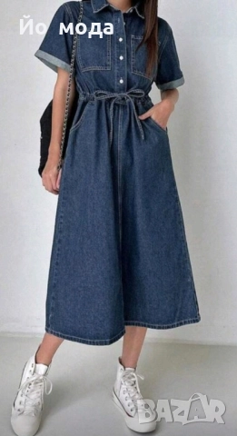 Дънкова рокля, снимка 2 - Рокли - 52259645